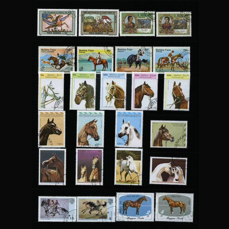 Collectible Vintage Postage Stamps - 우표 50가지 말 빈티지 우표 우표