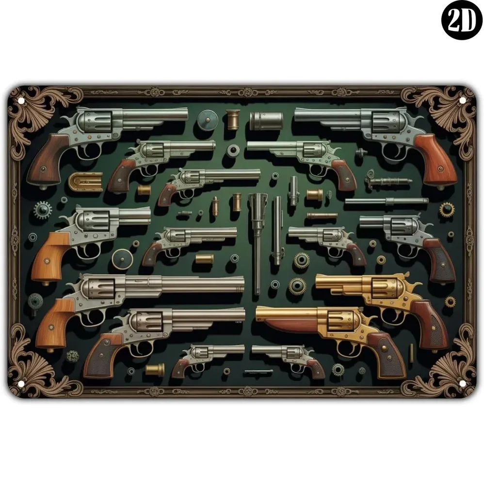 Vintage Collectible Tins - 빈티지 스타일의 금속 간판, 서부 시대의