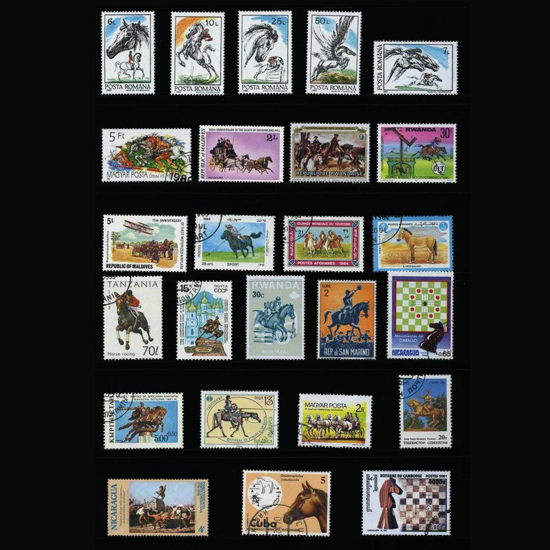 우표 50가지 말 빈티지 우표 우표 대형 및 중형 우표 - Collectible Vintage Postage Stamps 리뷰 및 가격