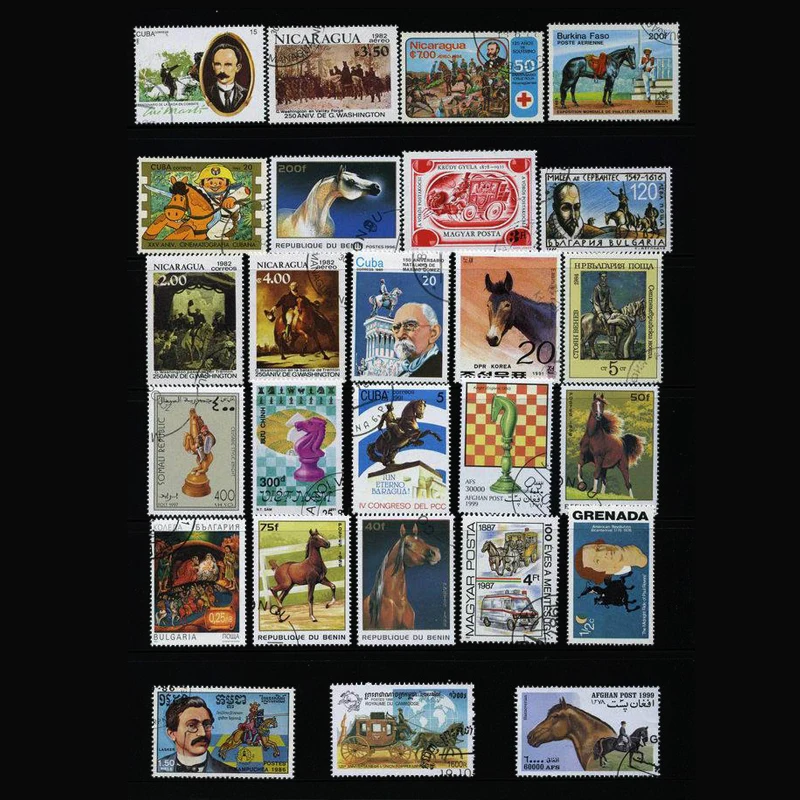 우표 50가지 말 빈티지 우표 우표 대형 및 중형 우표 - Collectible Vintage Postage Stamps 리뷰 및 가격