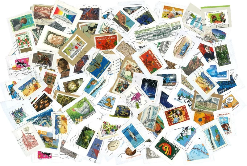 빈티지 프랑스 우표 100개 세트, 정품 우표 도장이  - Collectible Vintage Postage Stamps 리뷰 및 가격