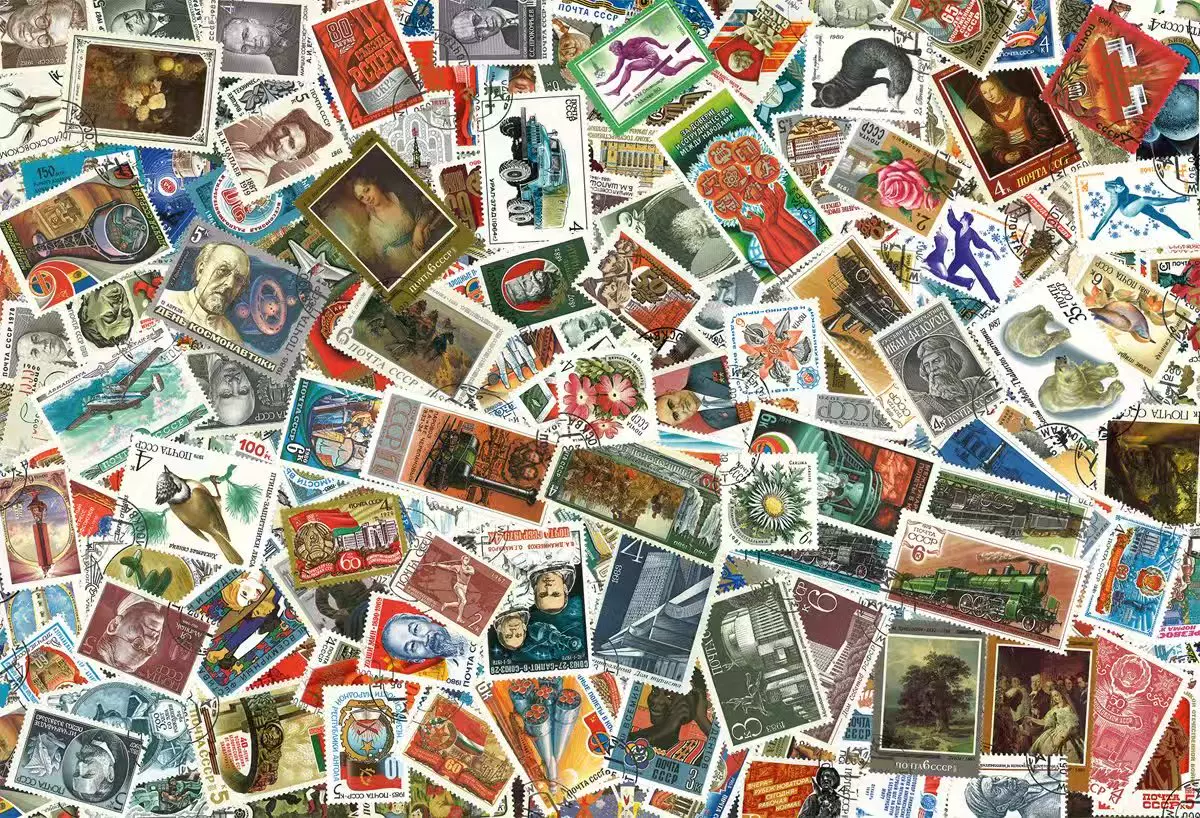 빈티지 소련 우표 50/100개 세트, 오리지널 우표, - Collectible Vintage Postage Stamps 리뷰 및 가격