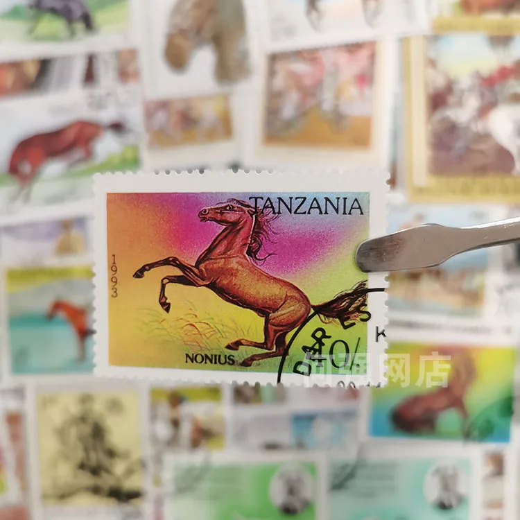 100 가지 다른 말 우표 반복되지 않는 실제 사용 우 - Collectible Vintage Postage Stamps 리뷰 및 가격