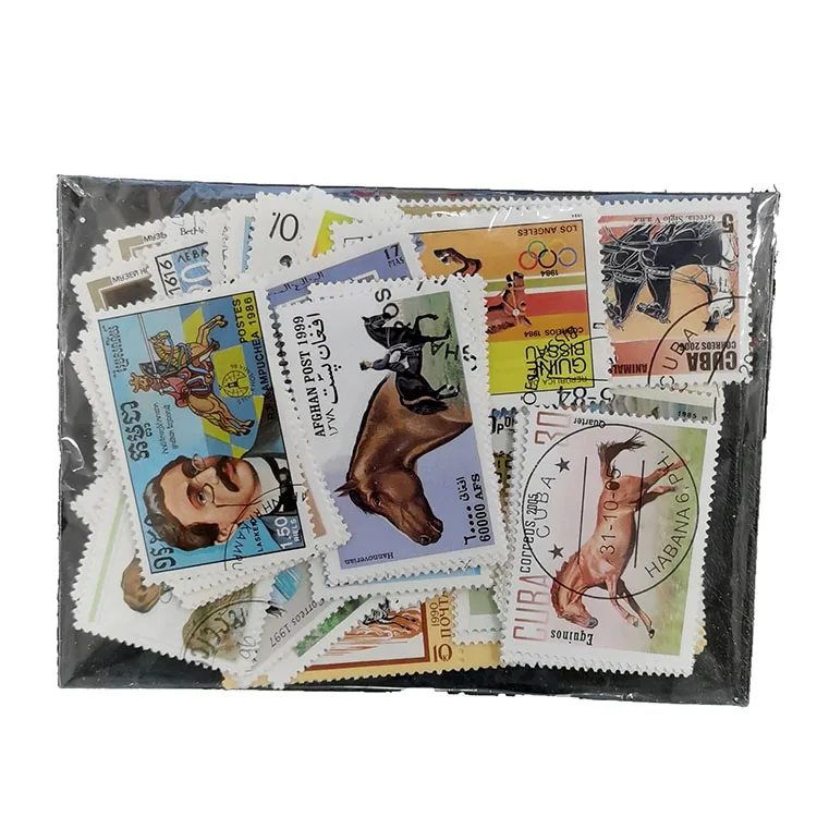 100 가지 다른 말 우표 반복되지 않는 실제 사용 우 - Collectible Vintage Postage Stamps 리뷰 및 가격