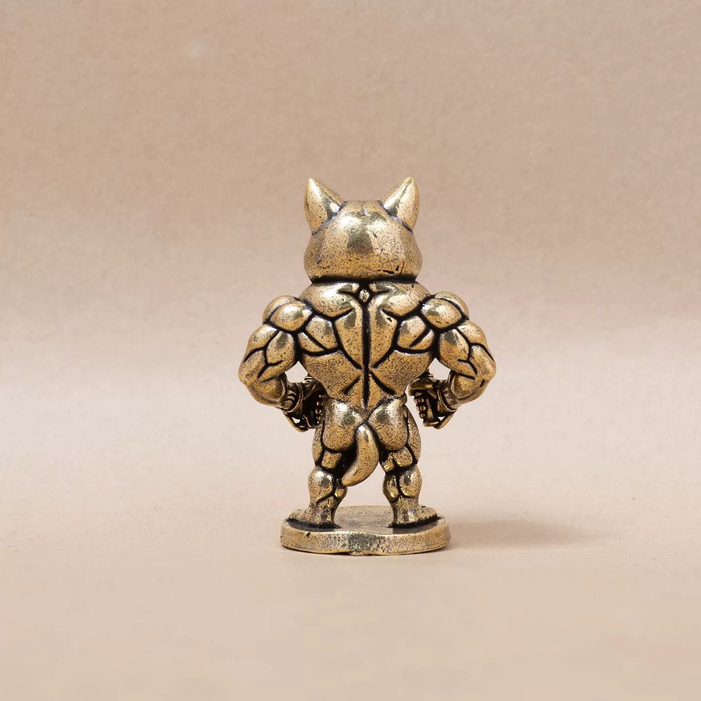 1개 미니 황동 근육질 피트니스 고양이 조각상 빈티지  - Vintage Collectible Christmas Ornaments 리뷰 및 가격