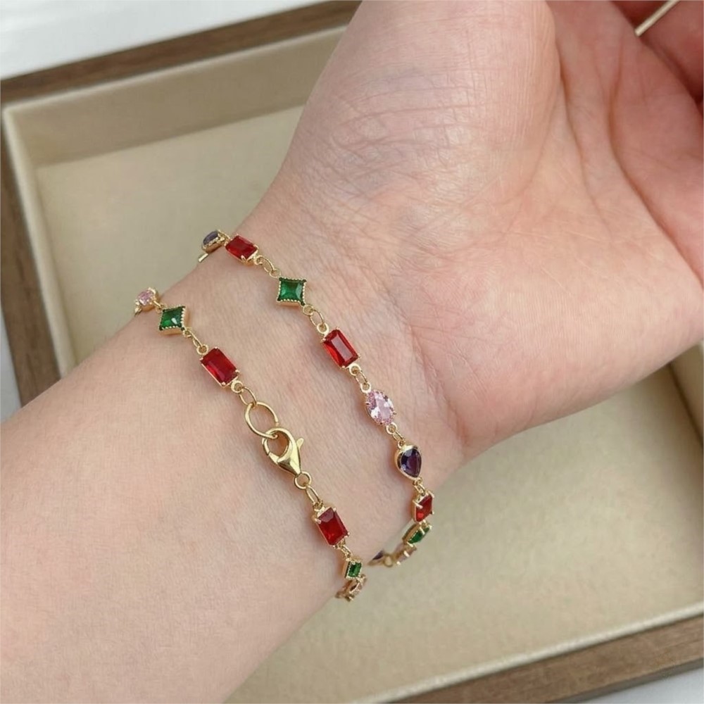 1미터 컬러 불규칙 라인스톤 타원형 크리스탈 구리 체인 - Vintage Collectibles For Sale 리뷰 및 가격