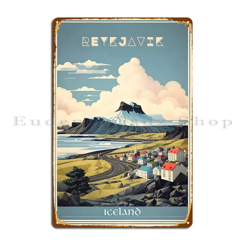 레이캬비크 S 빈티지 뷰티 레트로 포스터 컬렉션 금속  - Vintage Collectible Tins 리뷰 및 가격