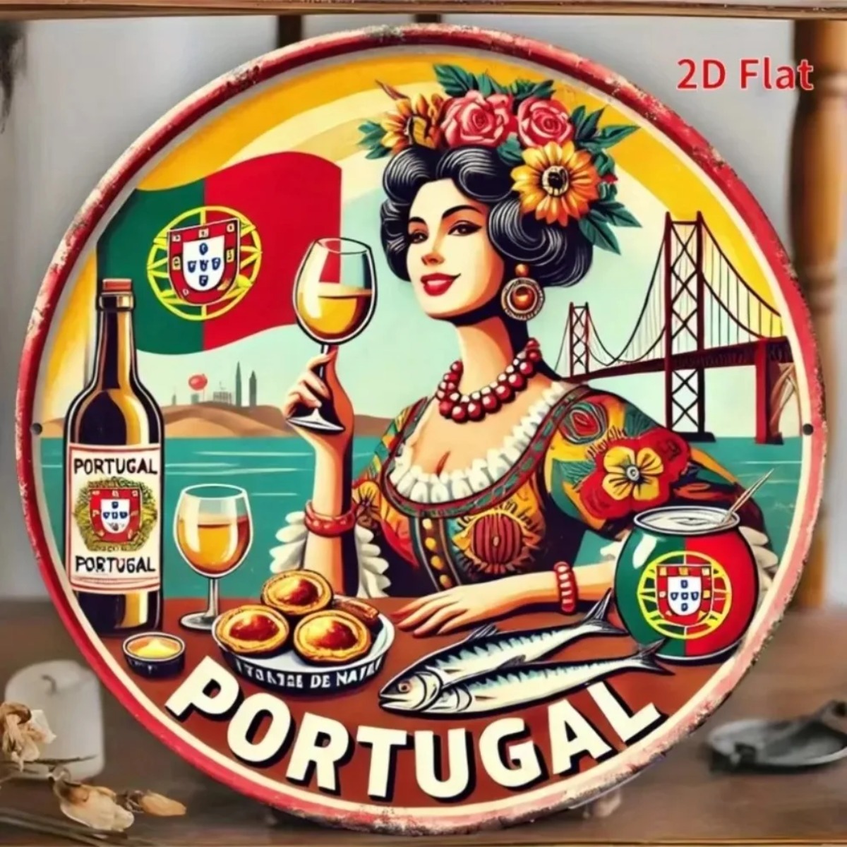 빈티지 레트로 원형 금속 틴 사인 고화질 금속 틴 사인 - Vintage Collectible Tins 리뷰 및 가격