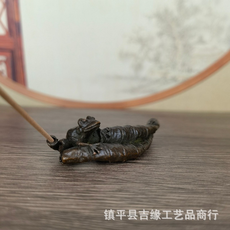 연꽃잎 개구리 향꽂이 골동품 잡화 빈티지 합금 공예품  - Vintage Collectible Christmas Ornaments 리뷰 및 가격